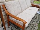 Vintažinė mid century tikmedžio sofa ir foteliai - nuotraukos Nr. 5