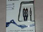 Audio kabelis "Nikabe" 3.5mm - 2xrca