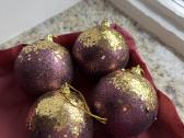 Kalėdiniai žaisliukai su ausko detalem 4 vnt. - nuotraukos Nr. 2