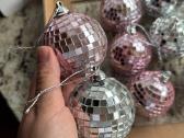 Disco stiliaus kalėdiniai žaisliukai 8 vnt. - nuotraukos Nr. 2