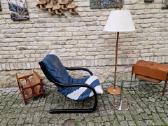 Vintažinis mid century odinis fotelis/šezlongas - nuotraukos Nr. 13