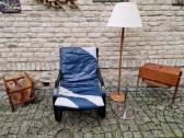 Vintažinis mid century odinis fotelis/šezlongas - nuotraukos Nr. 24