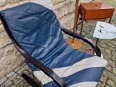Vintažinis mid century odinis fotelis/šezlongas - nuotraukos Nr. 29