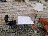 Vintažinis mid century marmurinis kavos staliukas - nuotraukos Nr. 33
