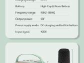 Vaikiška karaoke kolonėle Bluetooth +2 mikrofonai - nuotraukos Nr. 21