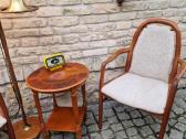 Vintažinis mid century tikmedžio staliukas - nuotraukos Nr. 25