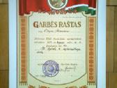 Lietuvos Tsr soc. aprupinimo garbes rastai 1960 m. - nuotraukos Nr. 6
