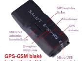 Gsm mini blakė atskambinanti, įrašanti su vietos