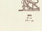 Bronzinė žvakidė liūtas - nuotraukos Nr. 6