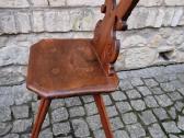 Vintažinė praeito šimtmečio folk art st.kėdė