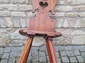 Vintažinė praeito šimtmečio folk art st.kėdė - nuotraukos Nr. 9