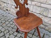 Vintažinė praeito šimtmečio folk art st.kėdė - nuotraukos Nr. 10