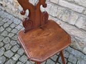 Vintažinė praeito šimtmečio folk art st.kėdė - nuotraukos Nr. 31