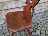 Vintažinė praeito šimtmečio folk art st.kėdė - nuotraukos Nr. 32