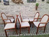 Vintažinės mid century tikmedžio kėdės