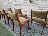 Vintažinės mid century raudonmedžio kėdės - nuotraukos Nr. 2