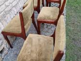 Vintažinės mid century raudonmedžio kėdės - nuotraukos Nr. 5