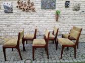 Vintažinės mid century raudonmedžio kėdės - nuotraukos Nr. 9