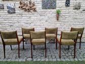 Vintažinės mid century raudonmedžio kėdės - nuotraukos Nr. 19