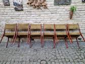 Vintažinės mid century raudonmedžio kėdės - nuotraukos Nr. 33