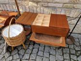 Vintažiniai rankdarbių staliukai ir dėžutės - nuotraukos Nr. 16