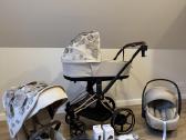 Cybex E-priam V4 Rose Gold 3in1 vežimėlis