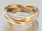 Cartier auksinis žiedas su briliantais - nuotraukos Nr. 4