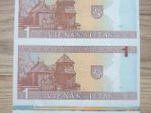 1994 metų dviguba Žemaitė 1 litas Unc - nuotraukos Nr. 2