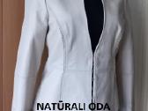 Natūralios odos šviesus švarkelis - nuotraukos Nr. 17