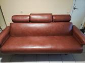 Odinė sofa lova - nuotraukos Nr. 2