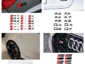 Audi emblemos , S-line , Quattro logo , LED. - nuotraukos Nr. 9