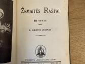 Žemaitės raštai. III tomas. 1927 m
