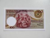 100 franku , Belgijos Kongas , 1960 - nuotraukos Nr. 2