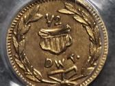 1909 Alaska Yukon Pacific Expo 1/2 Dwt Gold Piece - nuotraukos Nr. 4