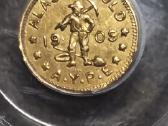 1909 Alaska Yukon Pacific Expo 1/2 Dwt Gold Piece - nuotraukos Nr. 8