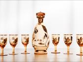 Vintažinis Bohemia Glass servizas – 7 dalių