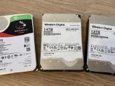 Seagate Pro Nas 12tb, Wd 14tb 18tb vidiniai, 36tb