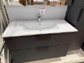 Naujas 120x46 cm Keraminis baltas praustuvas Elide
