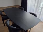 Parduodu valgoma stala 2m x 1m Matinis Juodas - nuotraukos Nr. 4