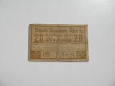 Notgeldas 20 pfennig , Kempen Vokietija , 1920