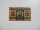 Notgeldas 20 pfennig , Kempen Vokietija , 1920 - nuotraukos Nr. 2