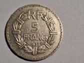 Prancūzijos 5 frankai 1933