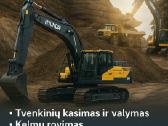 Tvenkiniu kasimas, ekskavatoriaus nuoma - nuotraukos Nr. 4