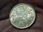 Britų Indija 1/2 rupijos 1899 B sidabras
