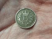 UK 1 1/2 penco 1860 sidabras