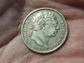 UK 6 pencai 1817 sidabras - nuotraukos Nr. 2