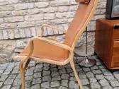 Vintažinis mid century autorinis odinis fotelis - nuotraukos Nr. 4