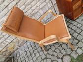 Vintažinis mid century autorinis odinis fotelis - nuotraukos Nr. 20