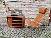 Vintažinis mid century autorinis odinis fotelis - nuotraukos Nr. 23
