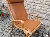 Vintažinis mid century autorinis odinis fotelis - nuotraukos Nr. 27